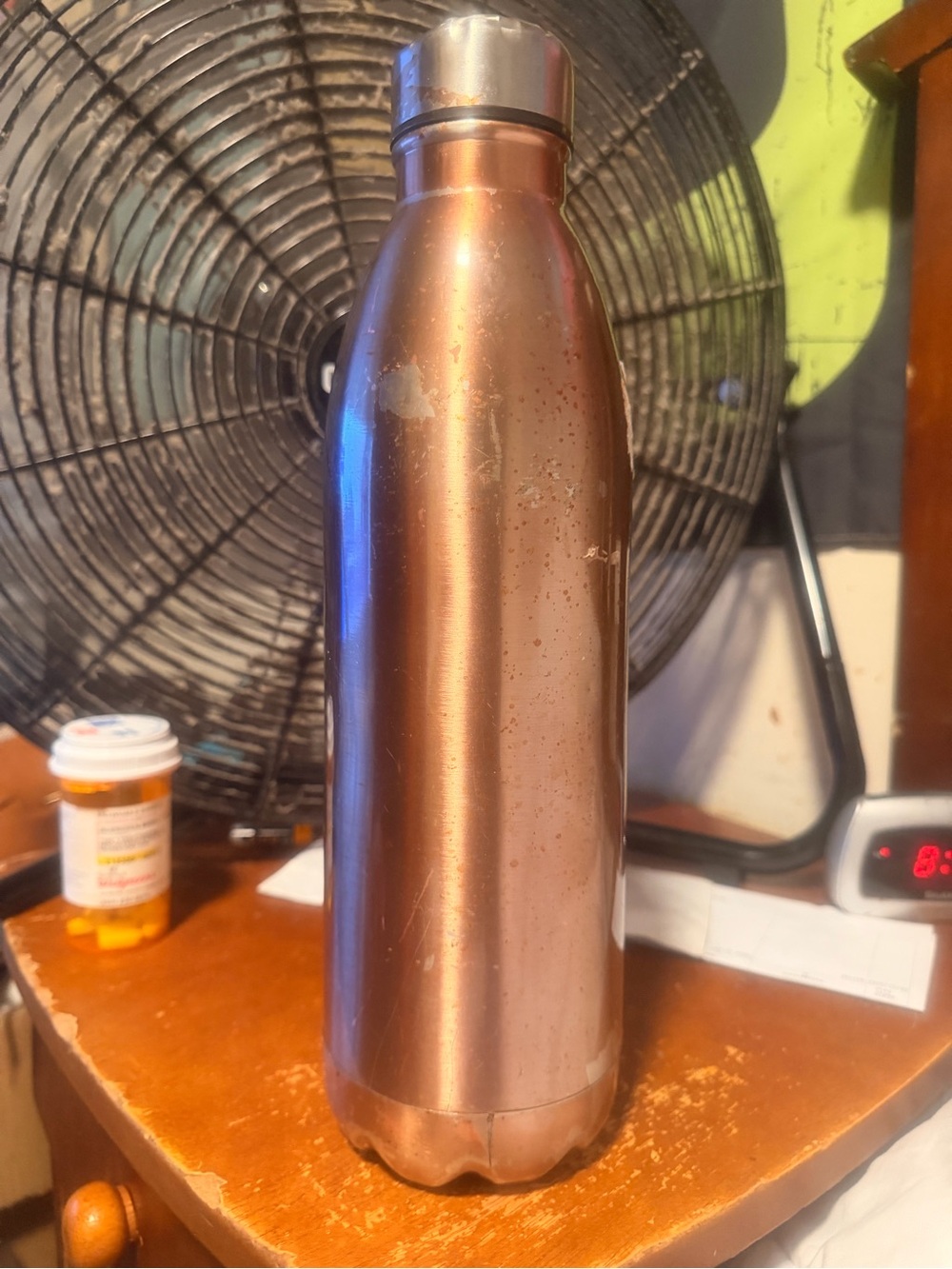 Insulated Stainless Steel Water Bottle in Copper